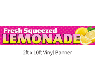 Classic Lemonade Banner - Pink