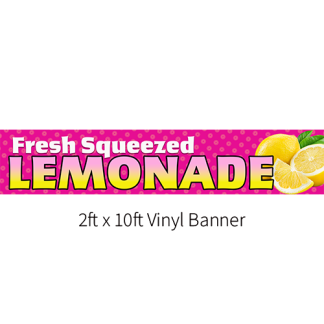 Classic Lemonade Banner - Pink