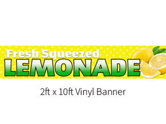 Classic Lemonade Banner - Yellow
