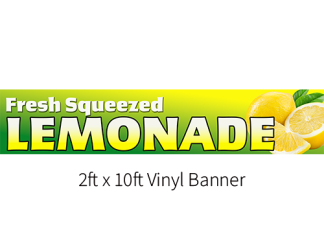 Classic Lemonade Banner - Yellow Green