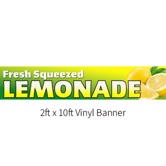 Classic Lemonade Banner - Yellow Green
