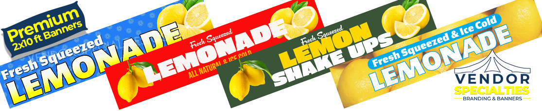 2x10 ft Lemonade Banners