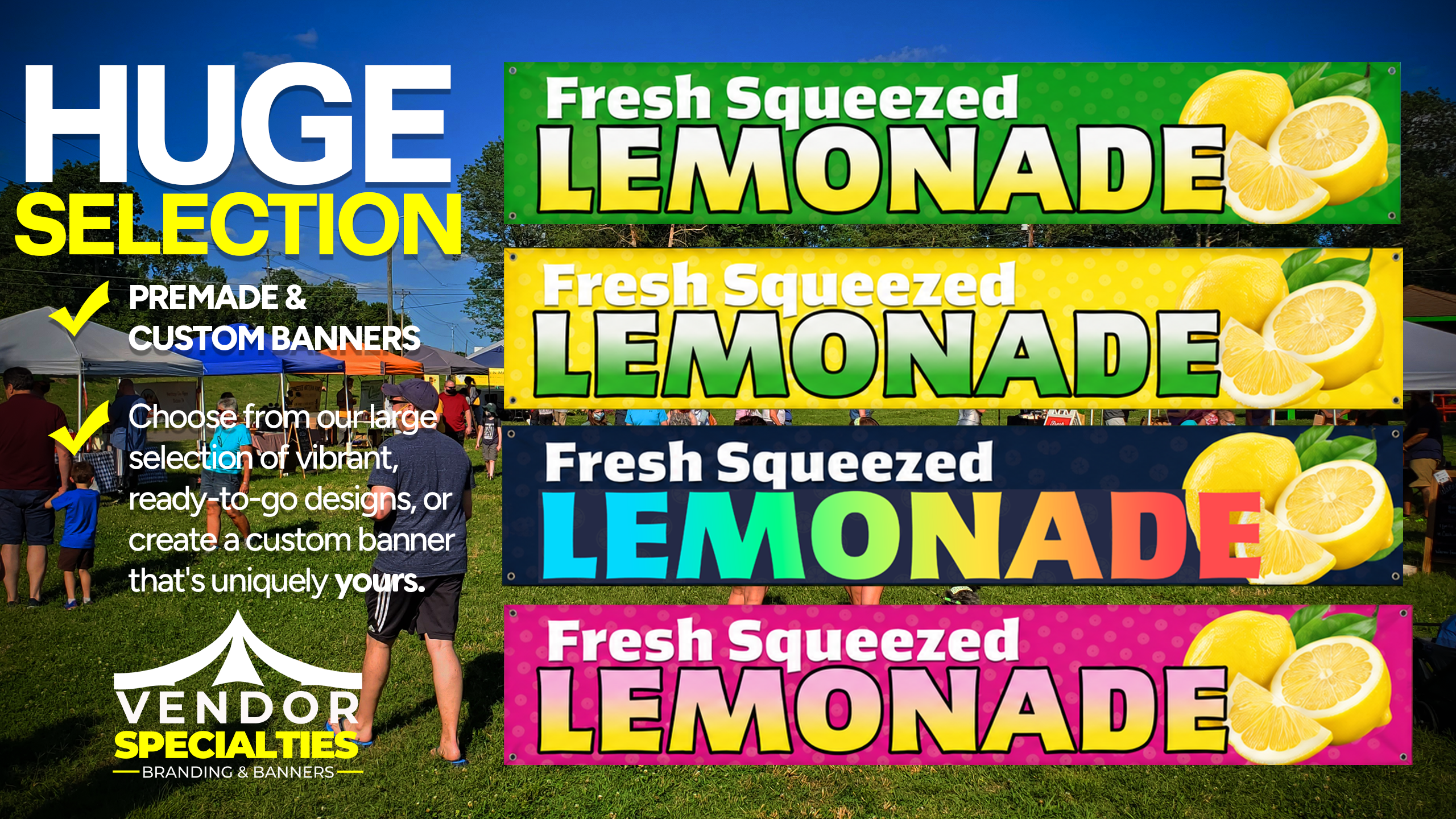 Huge Selection of Lemonade Banners