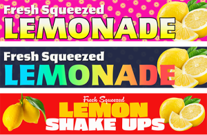 Lemonade Banners from Vendor Specialties